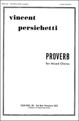 Proverb SATB choral sheet music cover